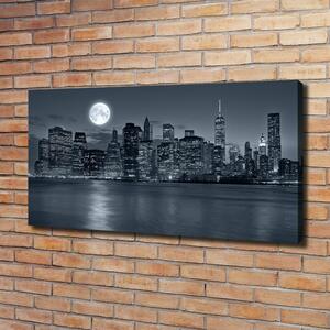Imprimare tablou canvas New York, pe timp de noapte
