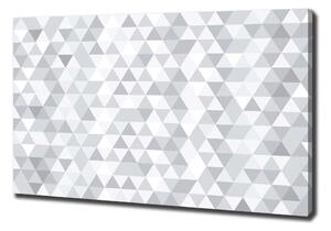 Imprimare tablou canvas triunghiuri gri