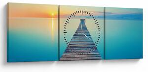Tablou - Dig spre infinit (cu ceas) (90x30 cm)