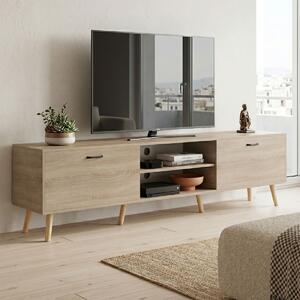 Comoda TV Goryna, culoare sonoma, 180 x 35 x 48.6 cm
