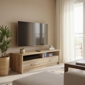 Comoda TV Podiora, nuanta sonoma, 120 x 45 x 42.5 cm
