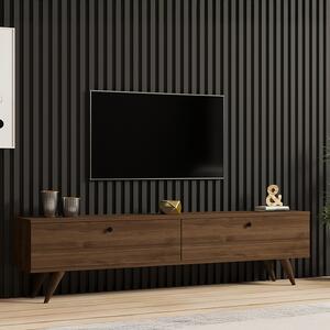 Comoda TV Jatera, culoare nuc, 160 x 25 x 40 cm