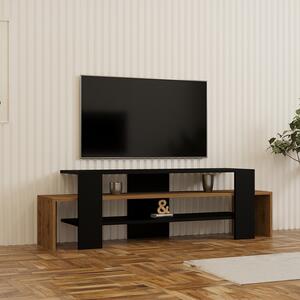 Comoda TV Lenora, culoare sonoma-negru, 150 x 35 x 45 cm
