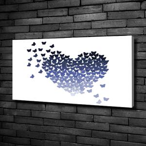 Tablou canvas Inima cu fluturi