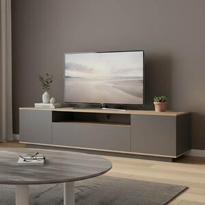Comoda TV Winary, culoare sonoma-antracit, 180 x 44.5 x 44.5 cm