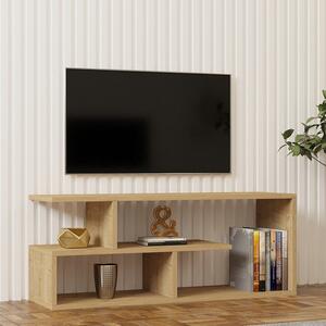 Comoda TV Waldor, din melamina, culoare naturala, 100 x 29.5 x 40 cm