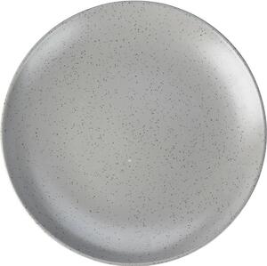 Farfurie întinsă din gresie Stoneă, diametru27 cm, gri