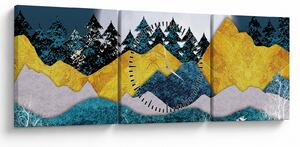 Tablou - Peisaj polar (cu ceas) (90x30 cm)