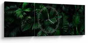 Tablou - Păpădii tropicale (cu ceas) (90x30 cm)