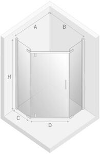 New Trendy New Komfort cabină de duș 90x90 cm crom luciu/sticlă transparentă K-0804