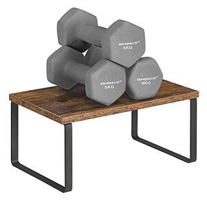 Set 2 rafturi bucatarie, Songmics, Antic-Negru, 30x19.5x15.6 cm