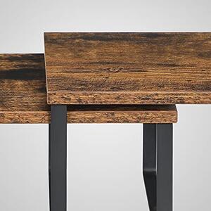 Set 2 rafturi bucatarie, Songmics, Antic-Negru, 30x19.5x15.6 cm