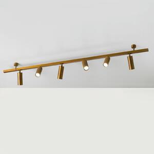 Cremasco Plafonieră 7535, alamă brunată, 6 becuri, GU10, reglabil, Bronz / Alamă Veche, Camera de zi / sufragerie, Alamă, Modern