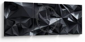 Tablou - Abstracție geometrică (cu ceas) (90x30 cm)