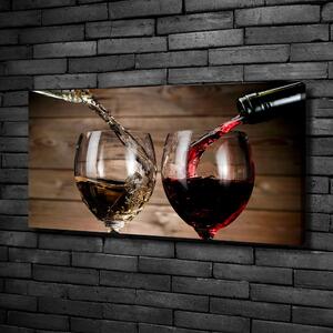 Tablou canvas Două pahare de vin