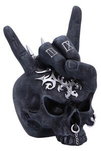 Statueta craniu Horns Up 17.5cm