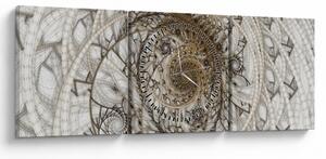 Tablou artei ornamentale (cu ceas) (90x30 cm)