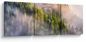 Tablou peisajului montan (cu ceas) (90x30 cm)