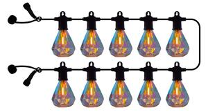 Sirius Ghirlandă luminoasă LED Marcus, transparentă, set de extensie. 10 becuri., Transparent, Plastic