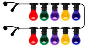 Sirius Ghirlandă luminoasă LED Tobias, extensie, multi, 10 becuri, lungime 4,5 m, Multicolor, Plastic