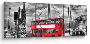 Tablou - Trafalgar Square (cu ceas) (90x30 cm)