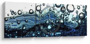 Tablou cu bule (cu ceas) (90x30 cm)
