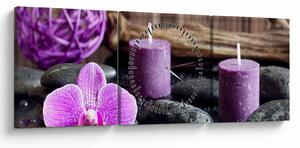Tablou - Relaxare (cu ceas) (90x30 cm)