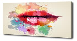 Imprimare tablou canvas buzele colorate