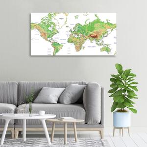 Print pe pânză harta lumii