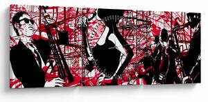 Tablou - Jazz (cu ceas) (90x30 cm)