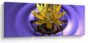 Tablou - Lotus (cu ceas) (90x30 cm)