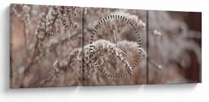 Tablou cu plante (cu ceas) (90x30 cm)