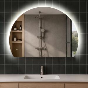 Oglindă cu LED Semilunară Modernă - Iluminare Eleganta pentru Baie W221