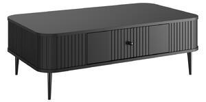 Măsuță de cafea cu sertar Vesper 103x60 cm - negru / picioare negre