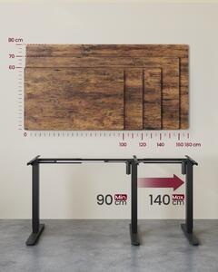 Cadru birou reglabil Vasagle Negru 150x80x118 cm