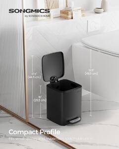 Cos de gunoi Songmics Negru 19.3x23.9x25.5 cm