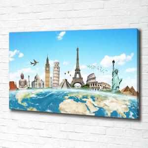 Tablou pe pânză canvas monumente ale lumii