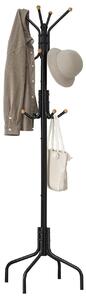 Cuier tip pom Model Balcano, Negru, 55x55x180 cm