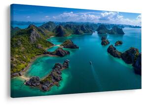 Tablou lagună tropicală din aer