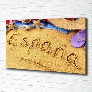 Tablou pe pânză Spania inscripție