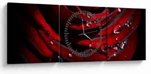 Tablou - Trandafir (cu ceas) (90x30 cm)