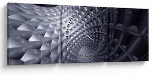 Tablou - Abstract 3D (cu ceas) (90x30 cm)