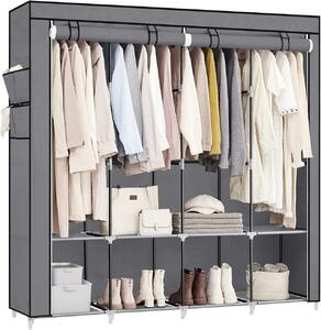 Dulap Textil Modular cu 4 Zone de Agățare – Colecția SONGMICS
