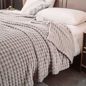 Patura Cocolino pufoasa 200 x 230 cm, gri deschis