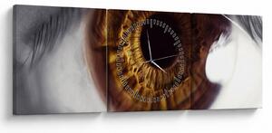 Tablou - Ochi (cu ceas) (90x30 cm)