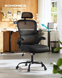Scaun de birou Songmics Negru 64.5x71.5x121.5 cm