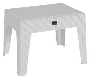 Masa exterior Cosmic plastic culoare alba 55x40x43.5cm