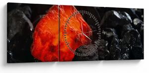 Tablou - Mineral strălucitor (cu ceas) (90x30 cm)