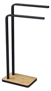 Suport prosoape MABAV (metal negru + bambus). 1091694