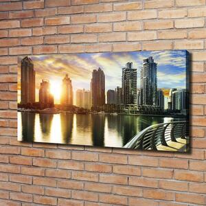 Imprimare tablou canvas Dubai apus de soare
